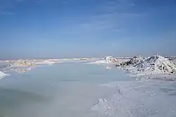 Salt lake near Varzaneh, Isfahan province