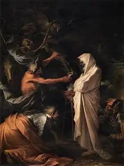 Saul and the Witch of Endor (1668), oil on canvas, 275 x 191 cm., Louvre