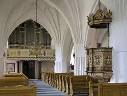 Interior view of the church