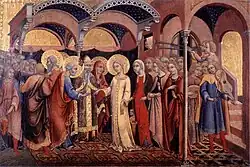 Marriage of the Virgin (1448–52) - Tempera on wood, 32 x 46 cm. Pinacoteca, Vatican [6]