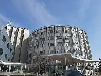 Main entrance of the hospital