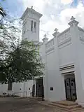 The front of the church, as seen from the courtyard.