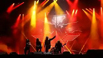 Saxon performing at Hellfest in 2024