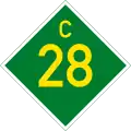 C28 road shield}}