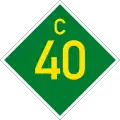 C40 road shield}}