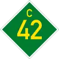 C42 road shield}}