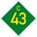 C43 road shield}}