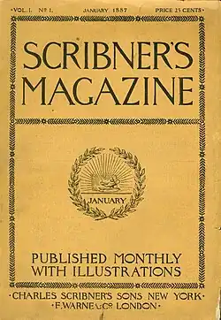The first issue of Scribner's Magazine.