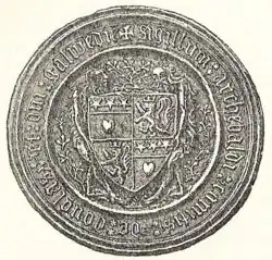 Seal of the 4th Earl of Douglas, Duke of Touraine