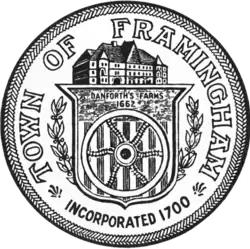 Official seal of Framingham, Massachusetts