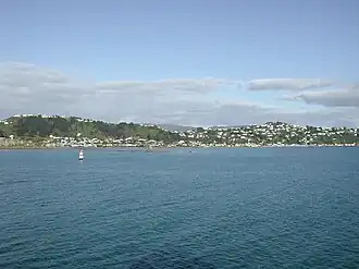 Seatoun from Wellington Harbour entrance