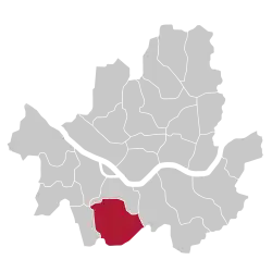 Location of Gwanak District in Seoul