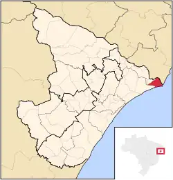 Location of Brejo Grande in the State of Sergipe