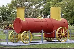 Locomotive on display