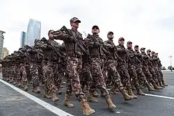 Personnel of the State Border Service of Azerbaijan.