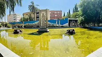 Statue of Shapur I, the Sasanian King in Nazar Garden