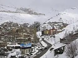 Landscape in the city of Shemshak