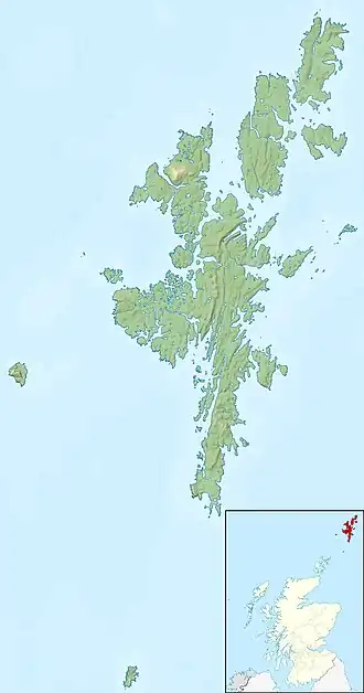 Old Scatness is located in Shetland