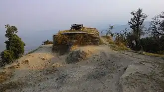 A small shrine made with rocks seen on Peethsain-Binsar route