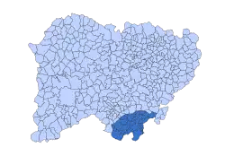 Location in Salamanca