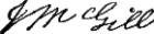 John McGill's signature