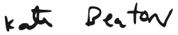Signature of Kate Beaton