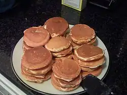 Stacks of "silver dollar" pancakes