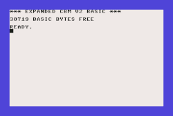 BASIC program memory is reduced by the 8 KB used by the cartridge.