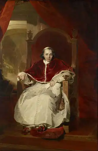 Portrait of Pope Pius VII by Thomas Lawrence, 1819