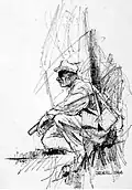 SKETCH OF A SOLDIER I by Theodore E. Drendel, CAT II, 1966–67