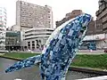 Plastic whale in the Catharijnesingel at TivoliVredenburg 2019