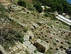Caldarium and tepidarium, seen from the west