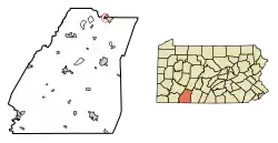 Location of Paint in Somerset County, Pennsylvania.