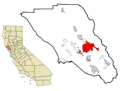 Location of Santa Rosa in Sonoma County, California and of Sonoma County in California