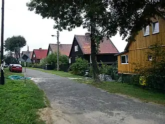"Finnish houses" in Sosnowiec, Poland, late 1940s.