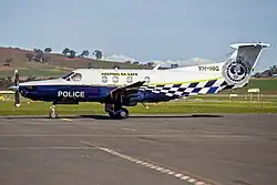 South Australia Police Pilatus airplane