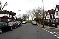Entrance to Northwick Park from Nathans Road - to the right is a little footpath that leads to South Kenton station and Windermere Avenue in Kenton