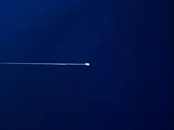 Early reentry plasma trail (Soyuz)