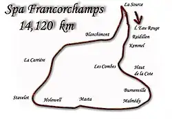 Circuit de Spa-Francorchamps in the version used until 1978