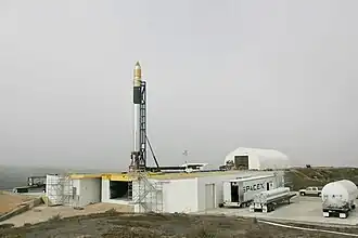 A Falcon 1 at SLC-3W.