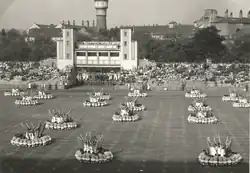 1960 Spartakiad view from the stands.