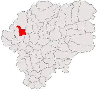 Location in Bistrița-Năsăud County