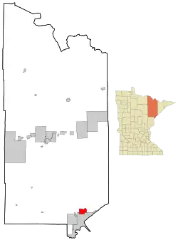 Location within Saint Louis County