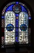 Lady Chapel porch window from the Caulfield mansion which was the home of Australia's fifth prime minister, Andrew Fisher[59]