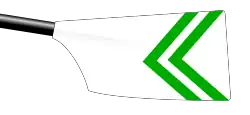 Image showing the rowing club's blade colours