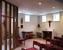 Side chapel in St Michael and St George's church, c.2004.