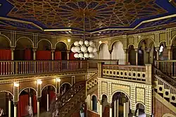 Relaxroom of the sauna in Stadtbad Leipzig (moorish)