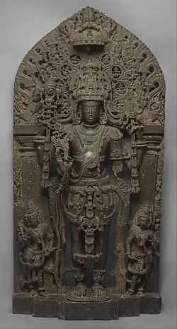 Standing Vishnu as Keshava, 1st quarter of the 12th century, Hoysala period, probably Belur, Karnataka, India