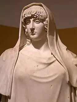 Upper portion of a statue of Hestia