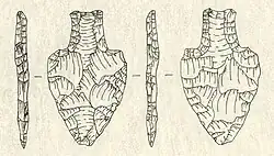 "Fishtail" point found in Belize.